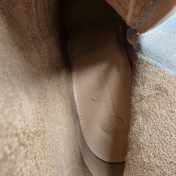 Journee Collection Pryse Wide Calf Womens Size 11 Tan Cowboy Western Boots - Picture 6 of 10